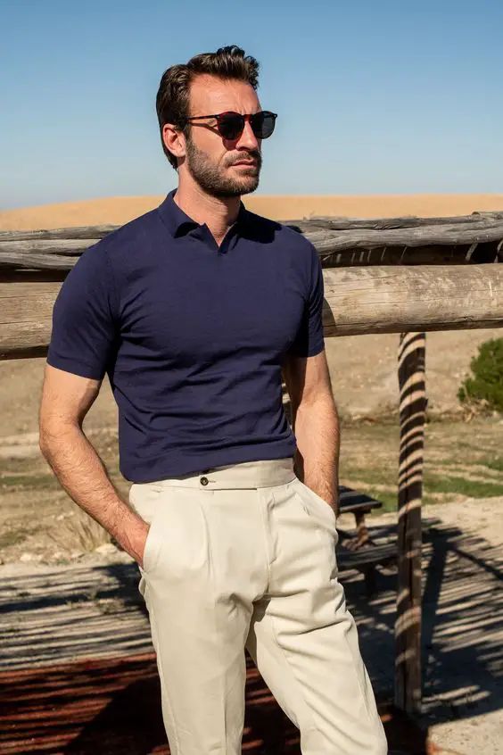 Marineblauw Imperial T-shirt