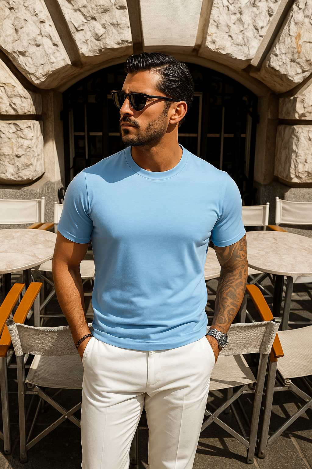 Sartoria Montari Blauw ImperialT-shirt