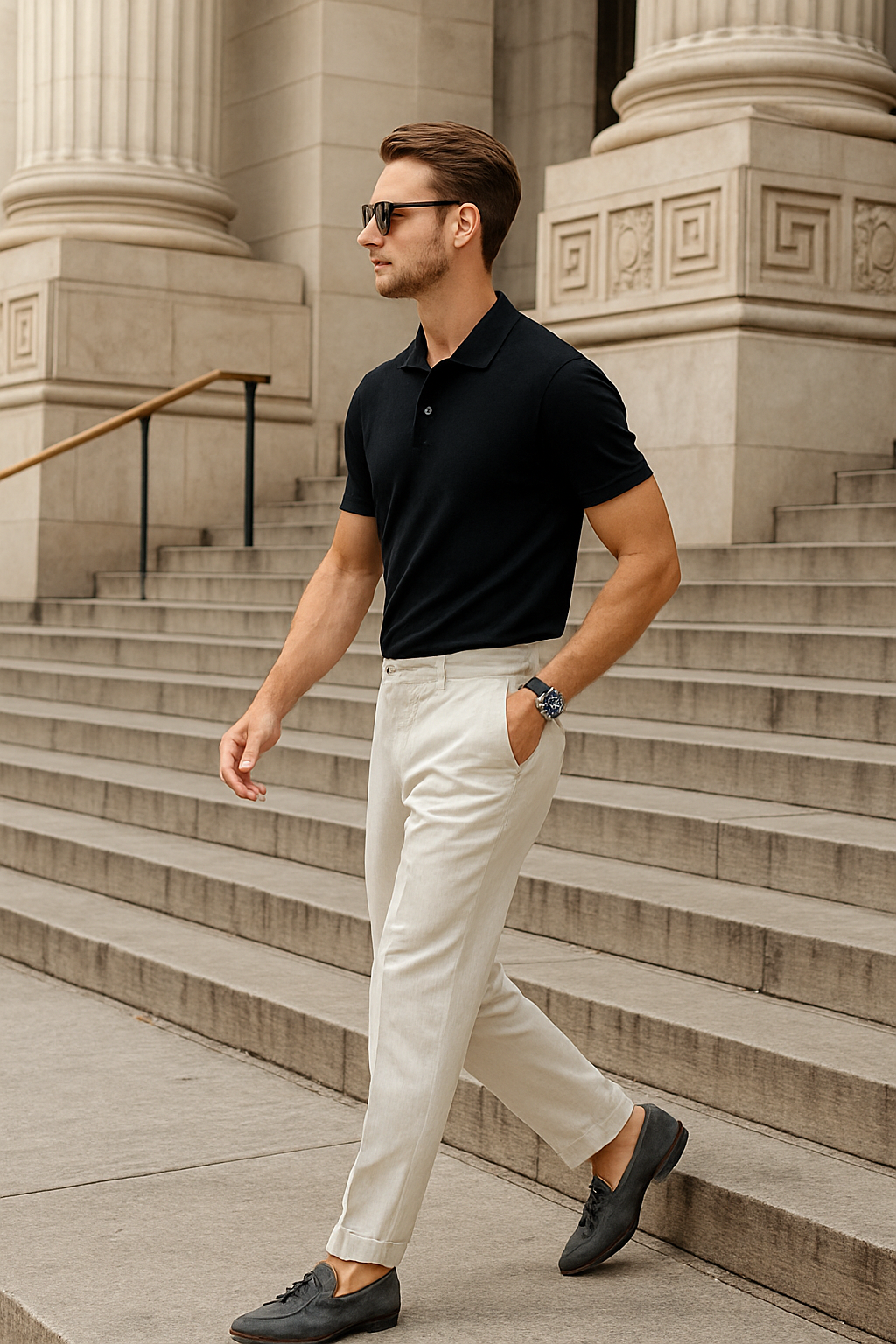 Imperial Zwarte Basic Polo